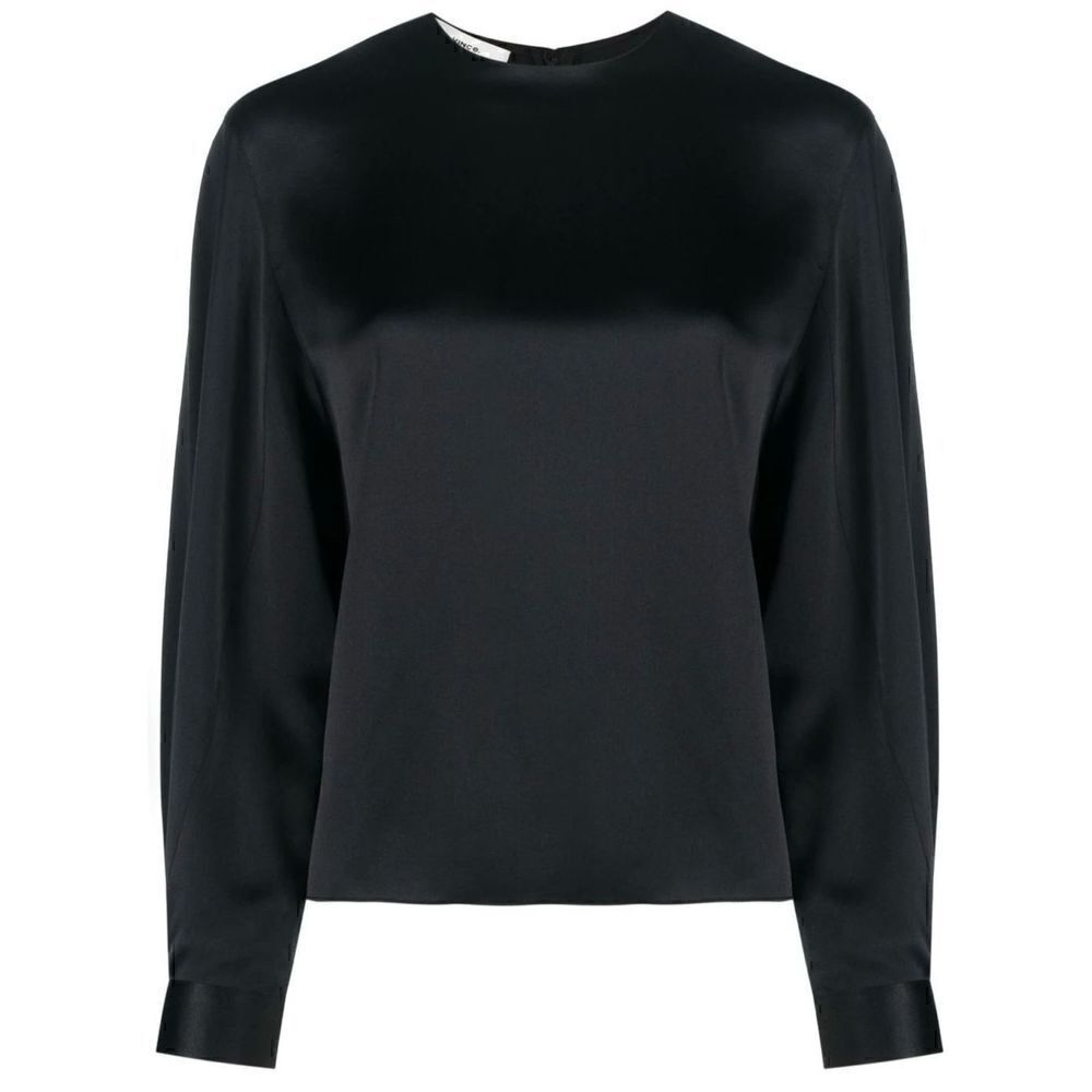 NWT Vince Silk Pleated Cuff Blouse